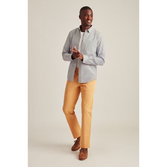 BONOBOS Everyday Oxford Men's Shirt Cotton Collared Standard Fit Long XXL 269114 - Picture 2 of 5